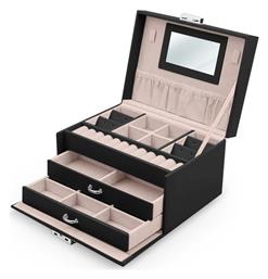 Go Clever Μπιζουτιέρα Μαύρη 18.6x14.8x11cm - OEM