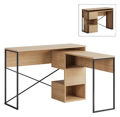 Γωνιακό Γραφείο Badau 110x37.2x77εκ. Megapap