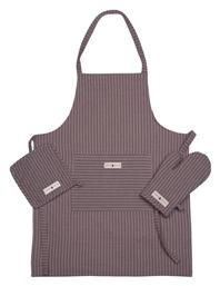 Essential Ποδιά Κουζίνας με Γάντι και Πιάστρα 80x65cm 3τμχ Greenwich Polo Club