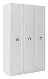 Hampton Τρίφυλλη Ντουλάπα 103x52x185cm Λευκό - Megapap