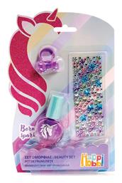 Σετ Αξεσουάρ Ομορφιάς Μονόκερος Με Αυτοκόλλητα HappiHobbi