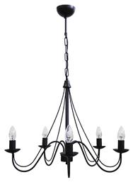 S-11 5/L Πολυέλαιος 5xE14 με Κεράκια Heronia