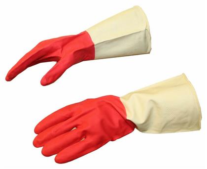 Ζεύγος Γαντιών Καθαριότητας Latex Extra Large Κόκκινα HOMie