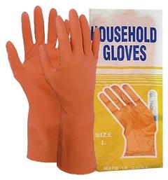 Ζεύγος Γαντιών Καθαριότητας Πλαστικά Πορτοκαλί HOMie