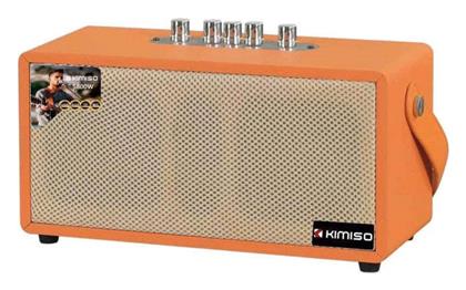 Ηχείο Karaoke με Ενσύρματo Μικρόφωνο QS-4510 σε Πορτοκαλί Χρώμα - Tradesor