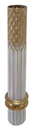 Βάζο Δαπέδου Μεταλλικό Bruna Χρυσό Φ15.2xΥ76.5cm Inart
