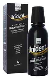 Unident Whitening Black Mouthwash Στοματικό Διάλυμα για Λεύκανση 250ml Intermed