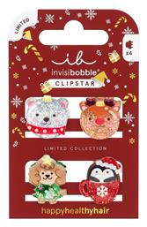 Σετ Παιδικά Κοκαλάκια με Κλιπ 4τμχ Invisibobble