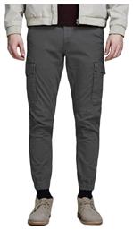 Ανδρικό Παντελόνι Cargo Ελαστικό σε Κανονική Εφαρμογή Anthracite Jack & Jones