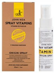 Origin Spray Vitamin D3 Plus K2 Βιταμίνη 30ml John Noa