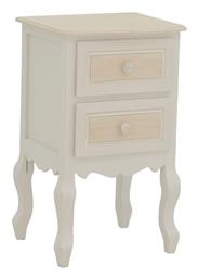 Κομοδίνο Joliene Ξύλινο Λευκό 40x34.5x64.5cm 087-000017 - Pakketo