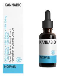 NoPain Έλαιο Κάνναβης σε Σταγόνες με 5% CBD & με 10% CBG 10ml 1τμχ KannaBio