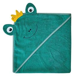 Βρεφική Κάπα-Μπουρνούζι με Κουκούλα Stylish Froggy Cotton Πράσινη Kentia