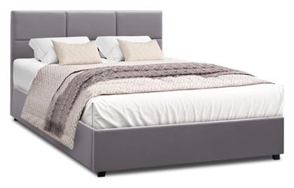 Kingston Κρεβάτι Διπλό για Στρώμα 150x200cm Γκρι - Megapap