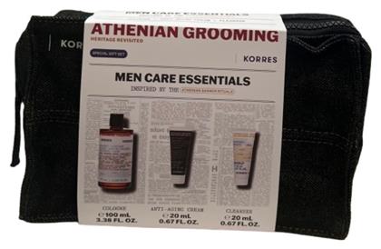 Athenian Grooming Men Care Essentials Σετ Περιποίησης για Καθαρισμό Προσώπου Korres