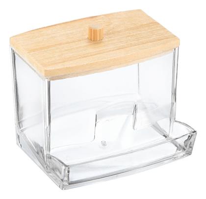 Κουτι Αποθηκευσης & Οργανωσης Bamboo Μπατονετες 9x7.5x7 Καπακι - Homely