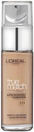 L'Oreal Paris True Match Liquid Foundation 30ml - LOreal Paris