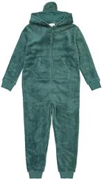 La Redoute Παιδική Πιτζάμα Ολόσωμη Χειμωνιάτικη Fleece Πράσινη