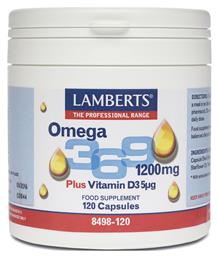 Omega 3 6 9 1200mg 120 κάψουλες Lamberts
