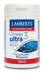 Omega 3 Ultra Ιχθυέλαιο 1300mg 60 κάψουλες Lamberts