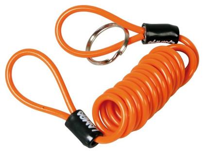 Reminder Καλώδιο Υπενθύμισης Κλειδώματος Μοτοσυκλέτας με Μήκος 120εκ. Πορτοκαλί Χρώμα Lampa