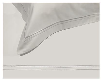 Παπλωματοθήκη Ξενοδοχείου Plain Line Βαμβακοσατέν Ριγέ 310TC 170x250εκ. Le Blanc