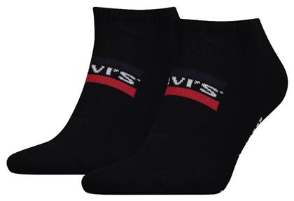 Levi's Unisex Μονόχρωμες Κάλτσες Μαύρες 2Pack - Levis