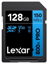 Professional 800x SDXC 128GB Class 10 U1 UHS-I Lexar