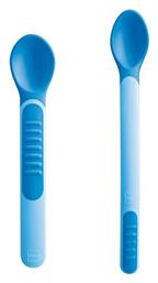 Βρεφικό Σετ με Κουτάλια από Πλαστικό σε Θήκη για 6+ μηνών Μπλε 2τμχ Mam