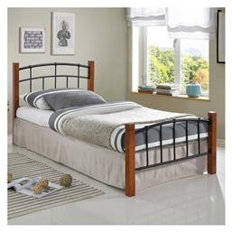 Mandy Μονό για Στρώμα 90x190cm Καρυδί-Μαύρο - Pakketo