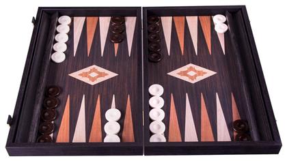 Wenge Replica Χειροποίητο Τάβλι Ξύλινο με Πούλια 48x48cm Manopoulos