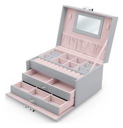 Μπιζουτιέρα Grey 18.6x14.8x11cm Massido