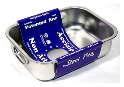 Patented Ταψί από Ανοξείδωτο Ατσάλι 28x40cm Max Home