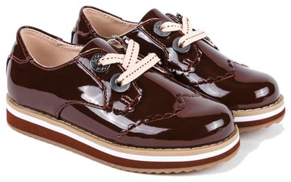 Παιδικά Μοκασίνια από Λουστρίνι με Κορδόνια Μπορντό Mayoral