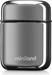 Miniland Βρεφικό Θερμός Φαγητού Deluxe Mini Ανοξείδωτο Silver 280ml