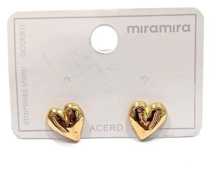 Mira Mira Σκουλαρίκια από Ατσάλι Επιχρυσωμένα - OEM