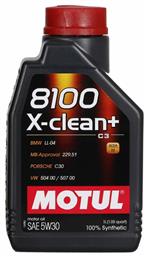 8100 X-Clean+ Συνθετικό Λάδι 5W-30 Motul