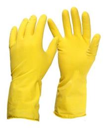 Ζεύγος Γαντιών Καθαριότητας Latex Small Κίτρινα Multy