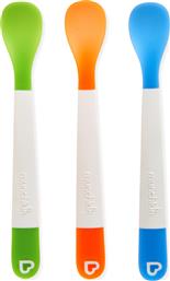 Βρεφικό Σετ με Κουτάλια από Σιλικόνη Blue/Orange/Green για 4+ μηνών 3τμχ Munchkin