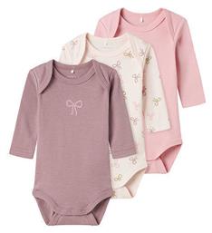 Σετ Κορμάκια Barely Pink Name It