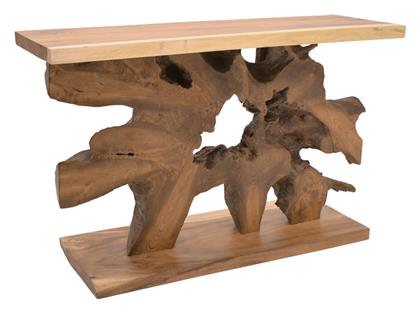 Nasiol Κονσόλα από Μασίφ Ξύλο Φυσική Απόχρωση Μ120xΠ40xΥ75εκ. Pakketo