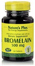 Nature's Plus Bromelain χωρίς Γλουτένη 500mg 60 ταμπλέτες - Natures Plus