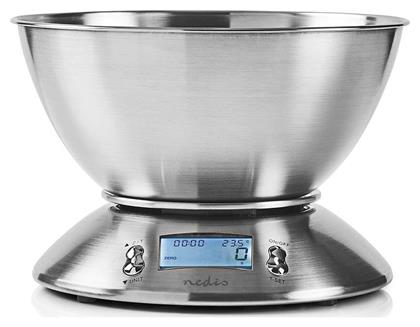 Ψηφιακή Ζυγαριά με Κάδο 1gr/5kg Inox KASC111SI Nedis