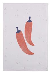 Nef-Nef Homeware Peppers Ποτηρόπανο από 100% Βαμβάκι σε Εκρού Χρώμα 40x60cm - Nef Nef