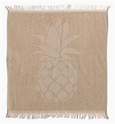 Nef-Nef Homeware Pineapple Ποτηρόπανο από 100% Βαμβάκι σε Μπεζ Χρώμα 50x50cm - Nef Nef