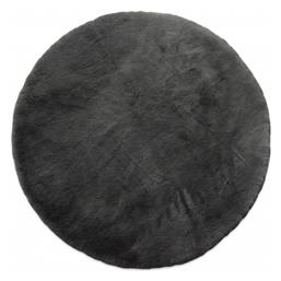 Puffy Fc7a Αντιολισθητικό Shaggy Γούνινο Φ160cm Dark Grey Newplan