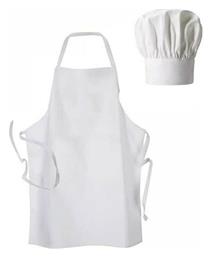 Non Woven Μιας Χρήσης Παιδική Ποδιά Κουζίνας με Σκούφο Λευκή 26355------2 Next