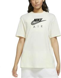 Nike Boyfriend Air Γυναικείο T-shirt Coconut Milk με Στάμπα από το Delikaris-sport
