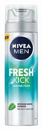 Men Fresh Kick Αφρός Ξυρίσματος για Ευαίσθητες Επιδερμίδες Nivea