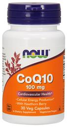 CoQ10 100mg with Hawthorn Berry χωρίς Γλουτένη 30 φυτικές κάψουλες Now Foods